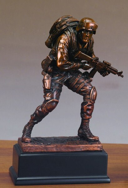 Marine Military Man Sculpture 10" High